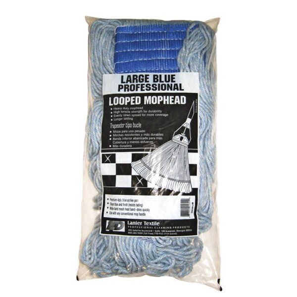 Lanier Looped Mop Head Blue, 6Pk 1024710 - main